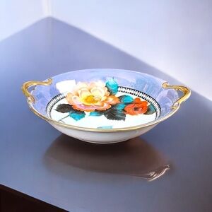 Noritake Luster Ware, hand painted bowl, vintage/antique, gold trim, beautiful